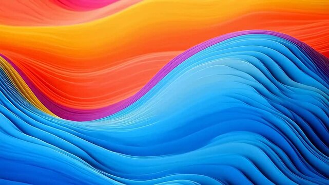 Digital paper sculptures mountains wave abstract  background