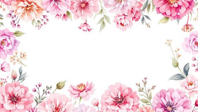 Beautiful Garden Blossoms Framing Personalized Messages for Memorable Celebrations