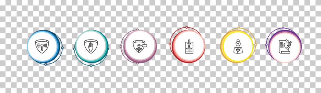 outline gdpr icons set - communications, right to objection, profiling, rectification. editable vector for web and mobile ui