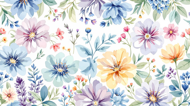 Delicate Spring Flower Arrangement Creating a Timeless Decorative Frame