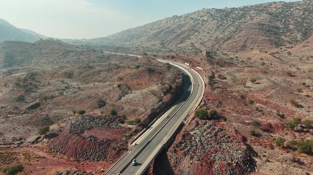 Rawalpindi jand Kohat road view from above Kohat city, Khyber Pakhtunkhwa, Pakistan