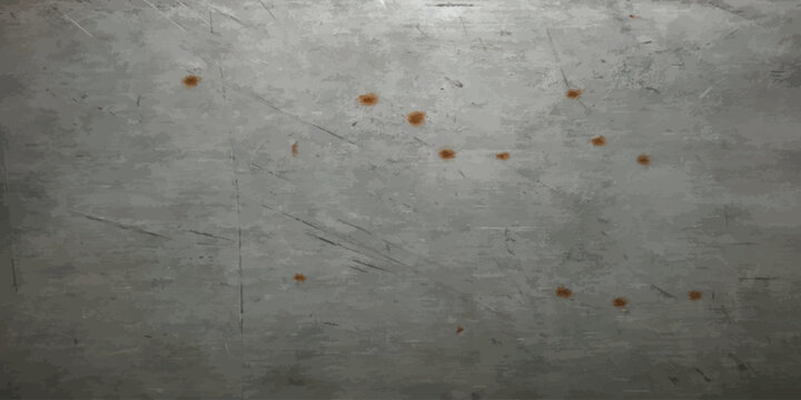Weathered steel sheet surface featuring scattered rust spots weathered industrial background corroded scratched construction material metallic distressed oxidized abstract backdrop