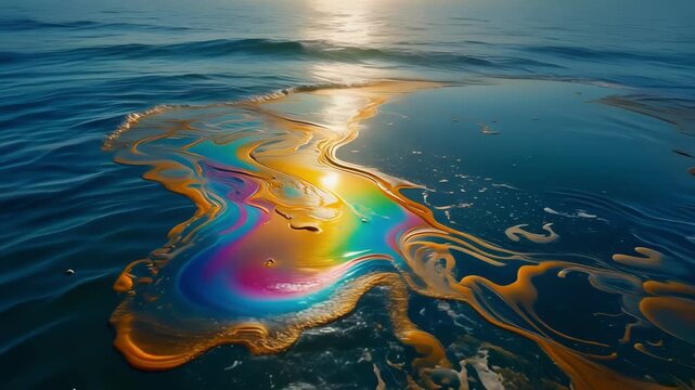Oil Spill on the Ocean Surface