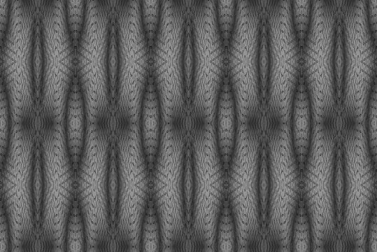 Abstract grey pattern background with a contoured 3D effect in black and white