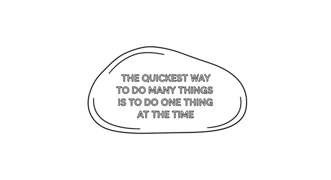 Inspirational Quote on White Background.