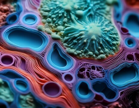 intricate mold surface macro photography for design and science applications