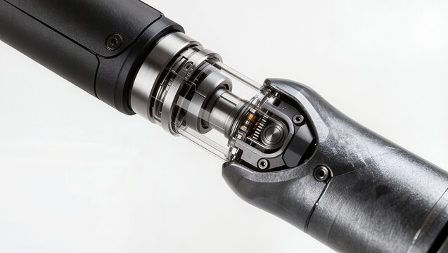 Precision optical telescope lens assembly with mechanical components and internal optics