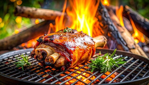 Grilled Pork Knuckle.