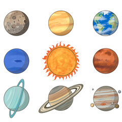 the solar system © babonabi