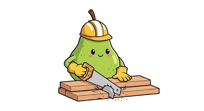 Cartoon green alien sitting on a rock.