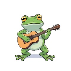 Obraz premium Cartoon green dinosaur character holding a bone.