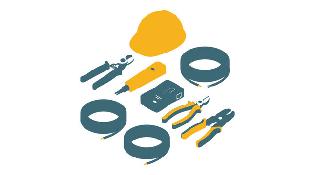Professional electrician and network technician tool set