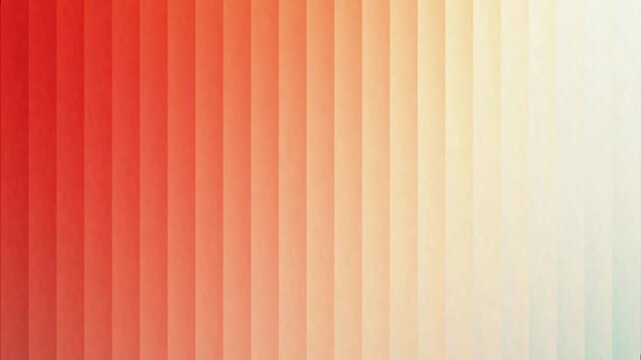 Abstract background featuring smooth gradient shifting from orange to yellow and white colors with vertical line patterns in seamless motion loop.