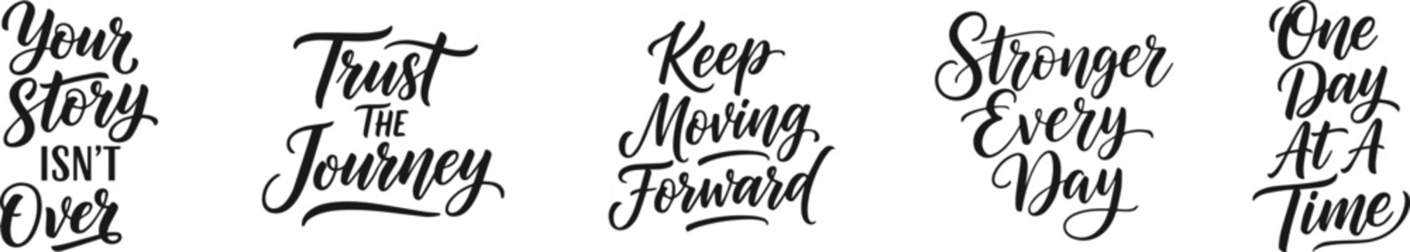 Inspirational typographic quotes for t shirt design motivational phrases