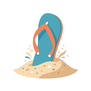 Illustration vectorielle d'une carte au tr&eacute;sor avec un rep&egrave;re de localisation sur une &icirc;le tropicale.