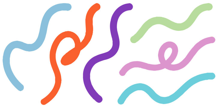 Abstract colorful wavy lines pattern modern graphic design element