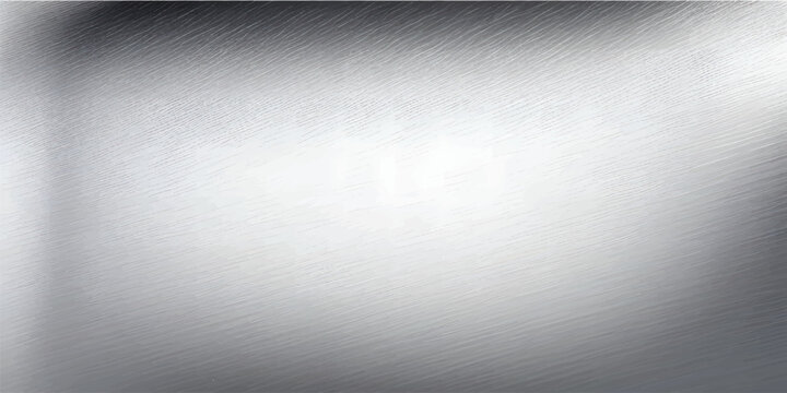 Brushed silver metal texture background with polished stainless steel surface pattern