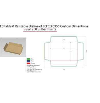 Cardboard buffer inserts, custom dimensions, technical and