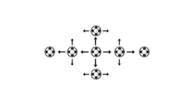 A black and white diagram of connected nodes.