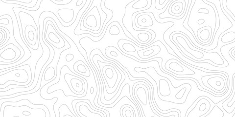 Topographic map background geographic line map with elevation assignments. Modern design with White background with topographic wavy pattern design.paper texture Imitation of a geographical map shades © Sajjad