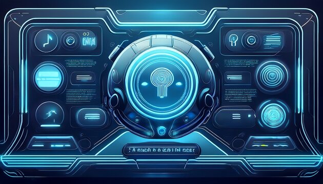 futuristic chatbot screen asking how can i help you today