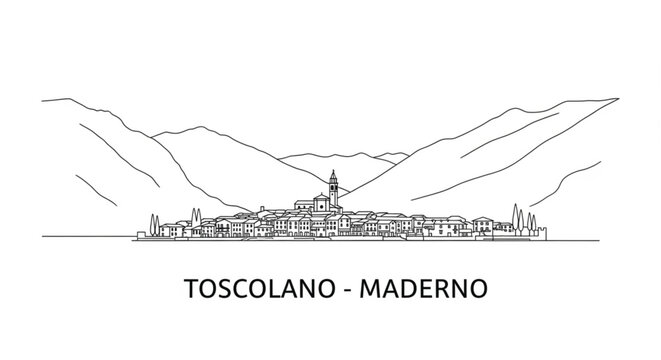 Town of Toscolano Maderno Italy.