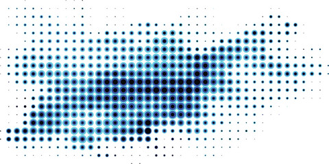 Fototapeta premium Blue Abstract Halftone Dot Pattern Design.