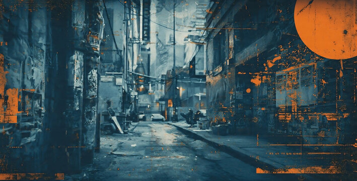 urban street business flyer design abstract background