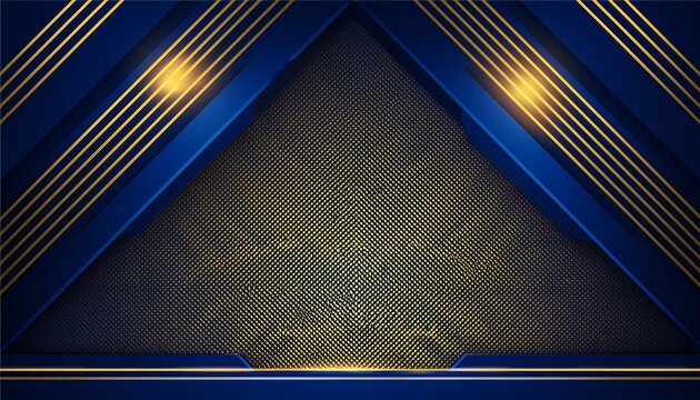 blue and gold halftone esports gaming stream overlay background with square dot pattern