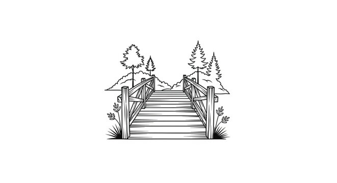 Stairway Steps Leading Upwards.