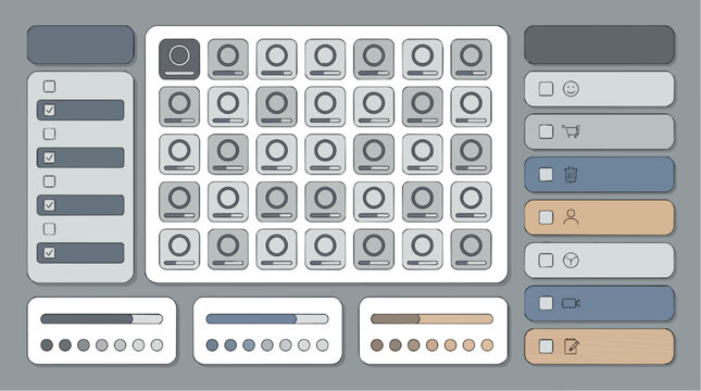 Electronic music production controller interface.