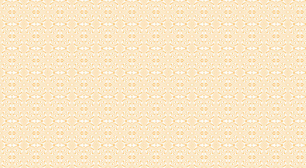 Fototapeta premium Seamless geometric pattern with stylized floral and swirl motifs in beige