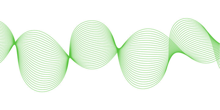 Soft Light Green Gradient Vector Background with Flowing Wave Smooth Curves Modern Abstract Design Illustration