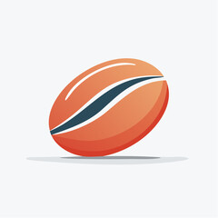 Obraz premium Stylized Coffee Bean Icon
