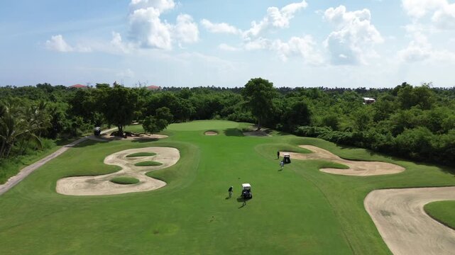4k 30 fps drone shoot of golf corse 6