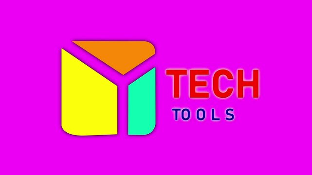 Creative Technology Tools Logo Concept, Minimal Abstract Cube Branding with Dark Background.