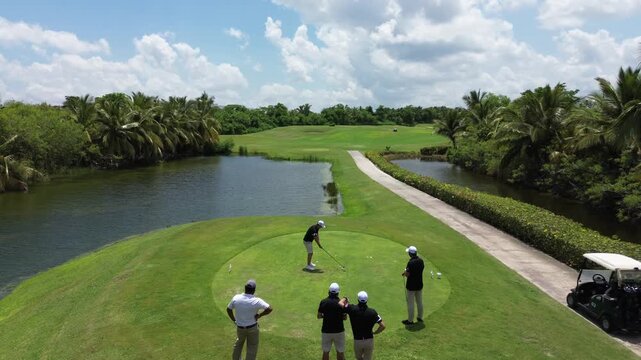 4k 30 fps drone shoot of golf corse 11