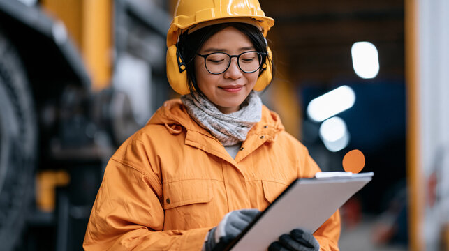 Audiologist conducting noise dosimetry assessment for factory grinding department workers, occupational hearing conservation program, industrial noise safety compliance, twilight