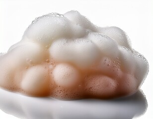 Obraz premium rich foam texture isolated on a clean white background for vibrant visuals