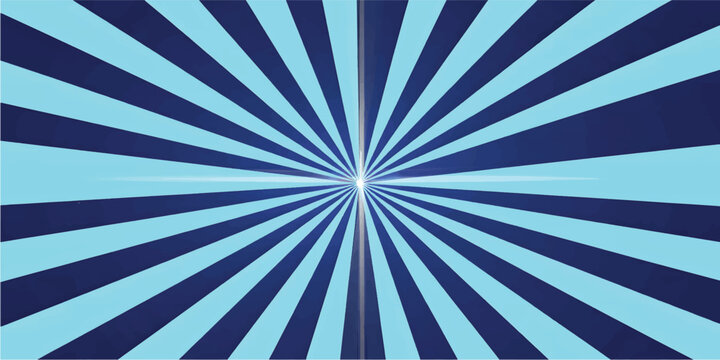 Sunburst Modern retro vintage sunrise blue sunbeam element spiral striped. Spiral starburst and striped pattern abstract geometric retro sunrays line wavy texture.