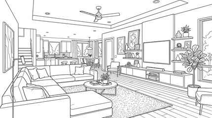 Fototapeta premium interior of a house