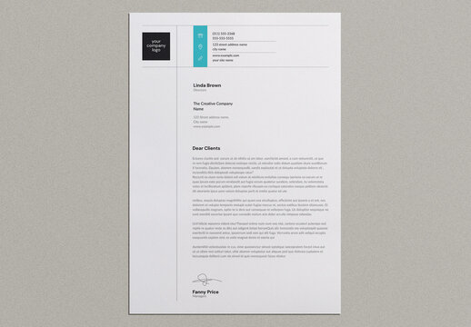 Clean Letterhead Layout