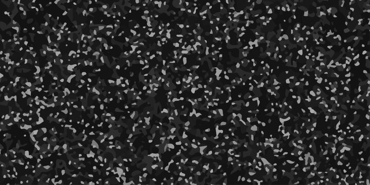 Black Marble Flooring Texture with White Flecks, Terazzo Flooring Pattern. black rubber floor surface featuring a dense pattern of white speckled grains.