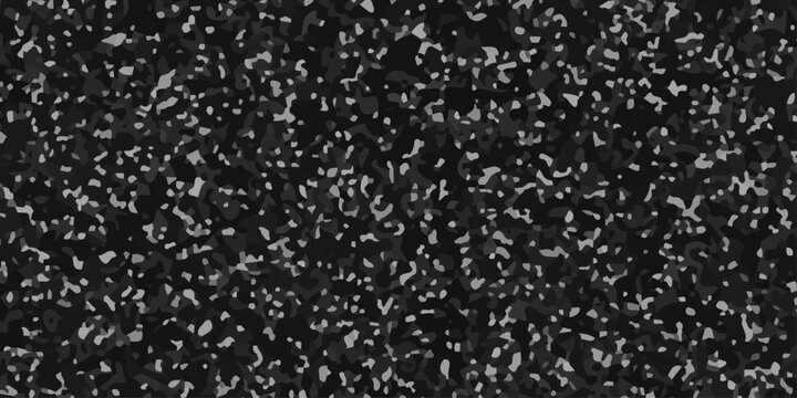 Black Marble Flooring Texture with White Flecks, Terazzo Flooring Pattern. black rubber floor surface featuring a dense pattern of white speckled grains.