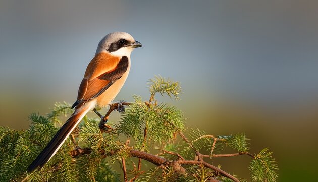 long tailed shrike lanius schach also known as the rufous backed shrike