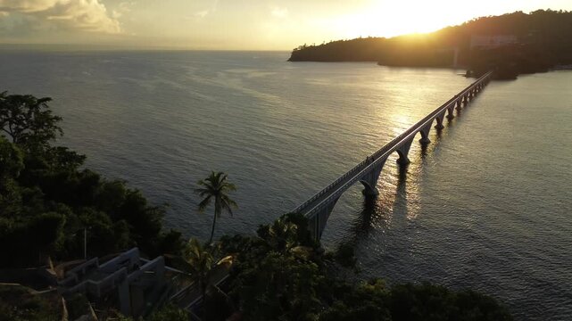 4k 30 fps droone shoot of brith of sunset in dominican republic 5