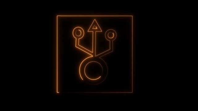 Abstract background glowing neon frame rectangle animation 4k video. and creating a stunning 4k video.