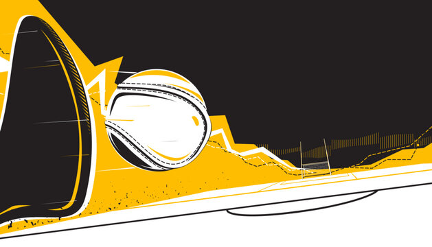 Abstract hurling background. Sports concept