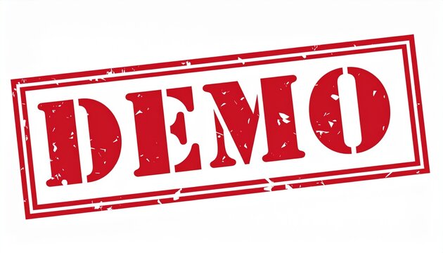Red DEMO stamp symbolizing trial or sample version