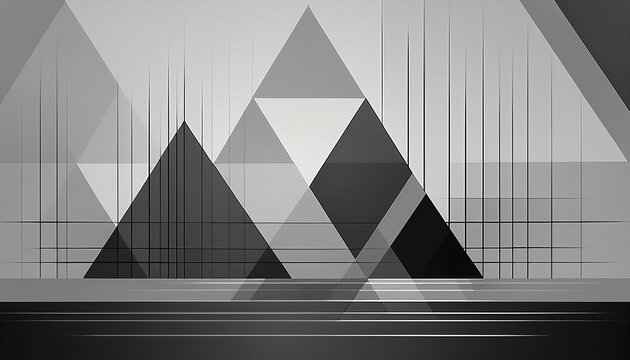 geometric shapes triangle square black grey